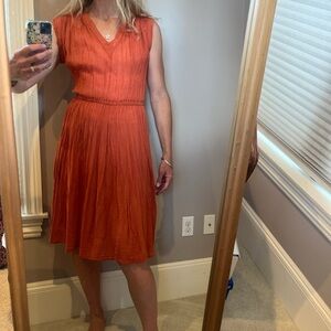 Vintage crepe a-line dress